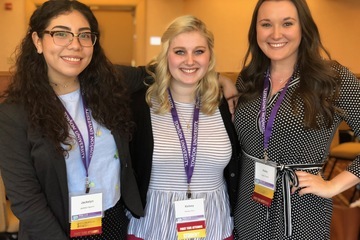 Left to right: Jackelyn Aguirre, Kelsey Klein and Kaley Clavell.